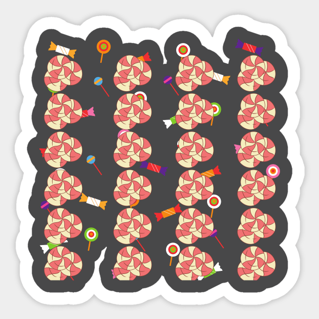 peppermint candies Sticker by arina pattern